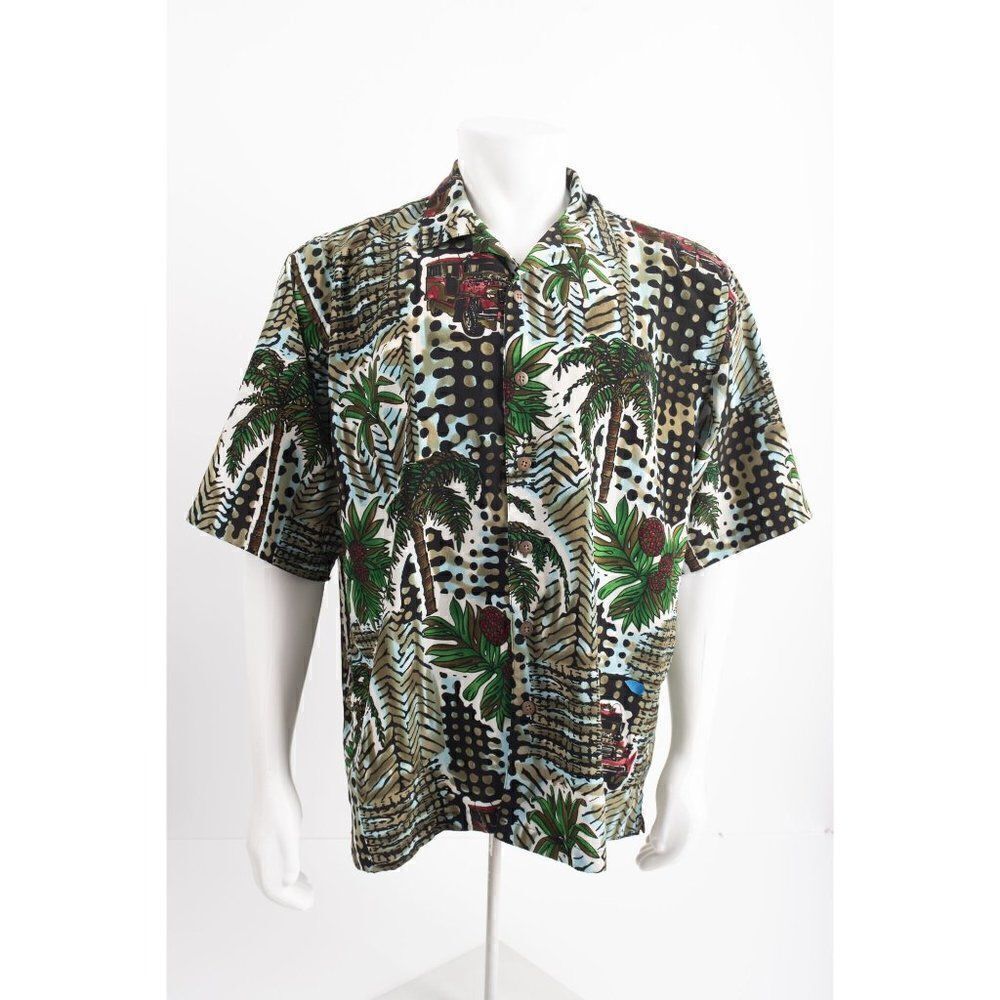 Vintage Mens Hawaiian Casual Shirt by Reservoir World Wide Medium